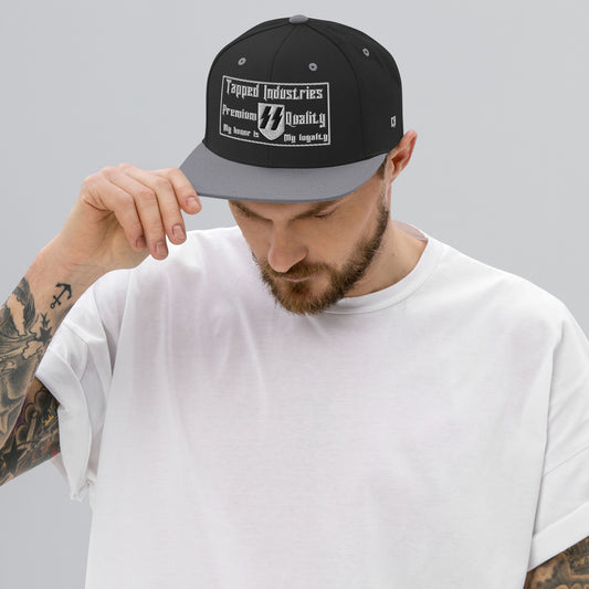 Tapped industries quality products embroidered Snapback Hat